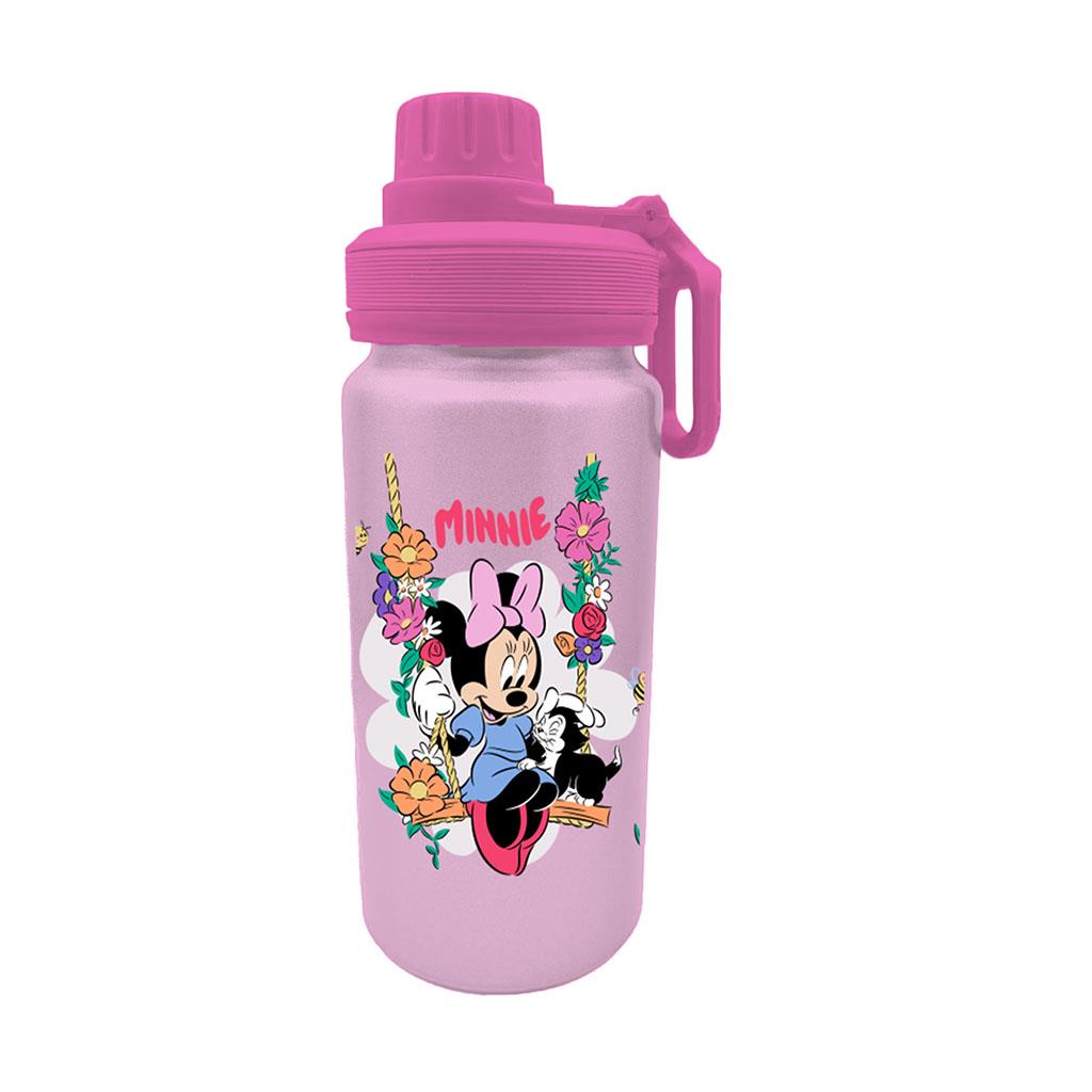 Must Minnie Food Container PP 800ml and Aluminium Water Bottle 500ml Set - PP Food Container and Aluminium Water Bottle Set