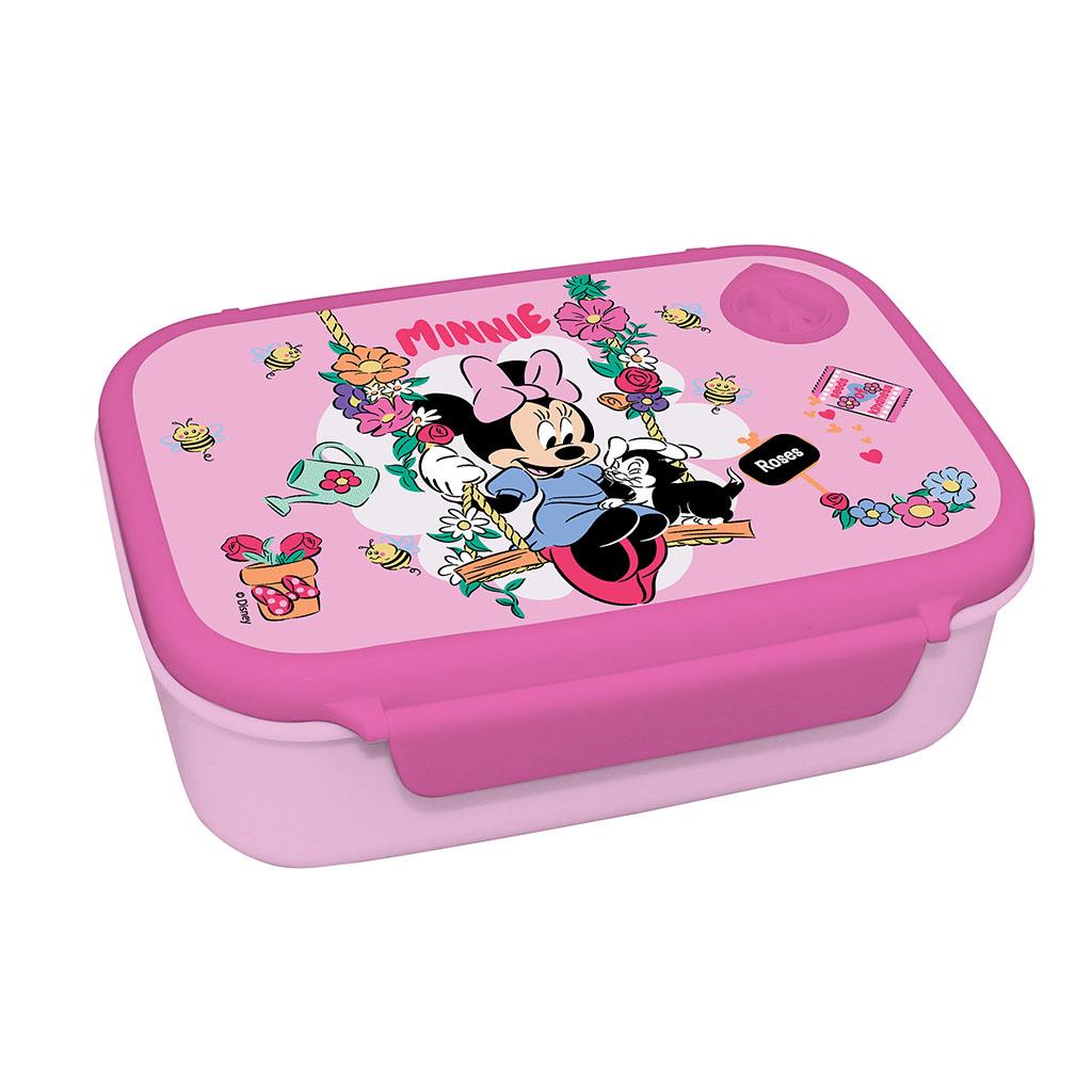 Must Minnie Food Container PP 800ml and Aluminium Water Bottle 500ml Set - PP Food Container and Aluminium Water Bottle Set