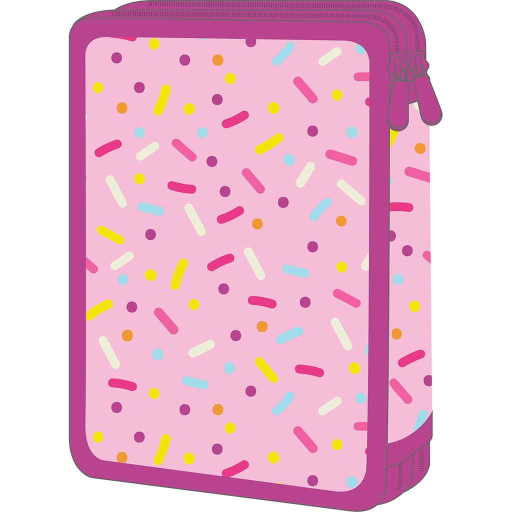 Пенал Minnie с наполнением 2 отделения Must Pencil Case 2 Zip Пенал двойной с наполнением