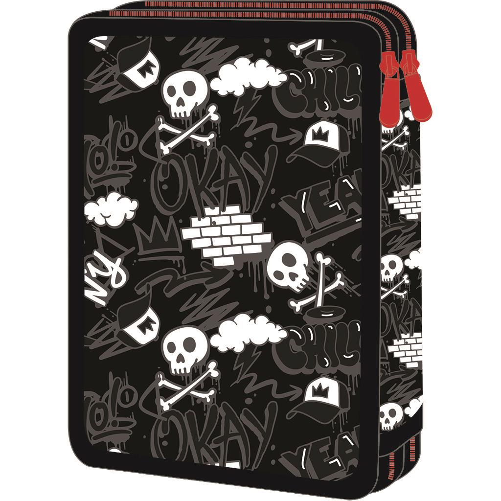 Must Double Pencil Case Filled Team Game Pad - Σχολική Κασετίνα Διπλή Γεμάτη