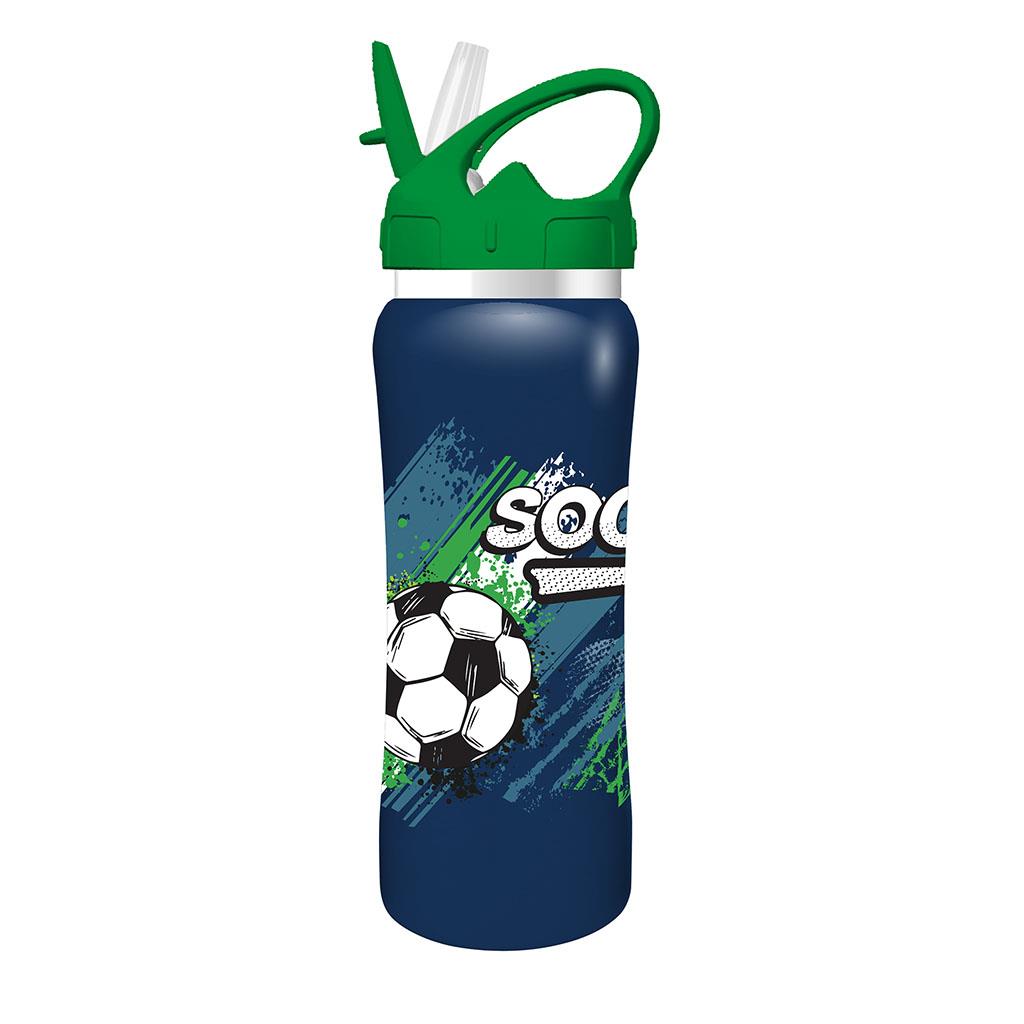 Must Team Soccer Food Container PP 800ml and Stainless Steel Water Bottle 500ml - Σετ Φαγητοδοχείο PP και Παγούρι Ανοξείδωτο