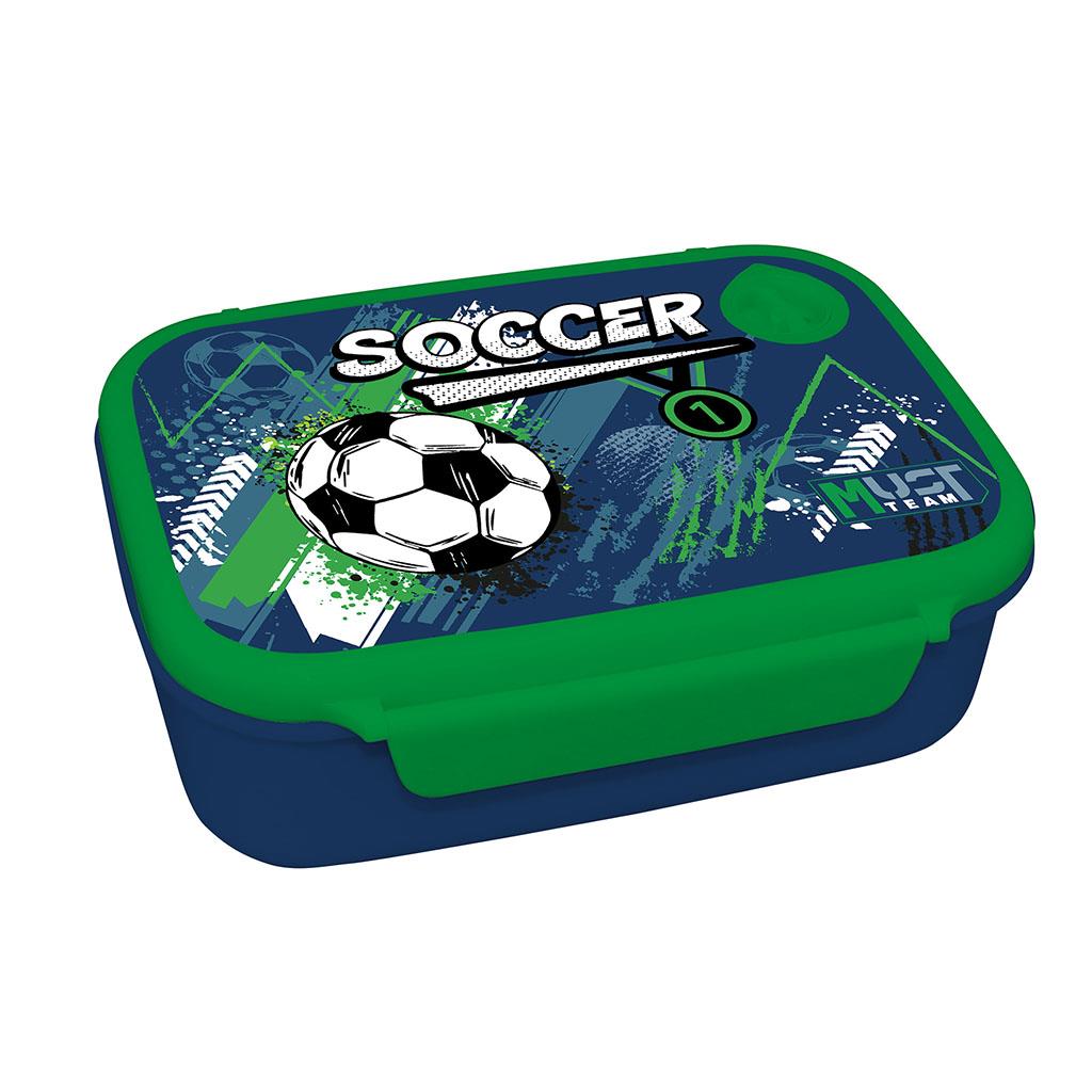 Must Team Soccer Food Container PP 800ml and Stainless Steel Water Bottle 500ml - Σετ Φαγητοδοχείο PP και Παγούρι Ανοξείδωτο