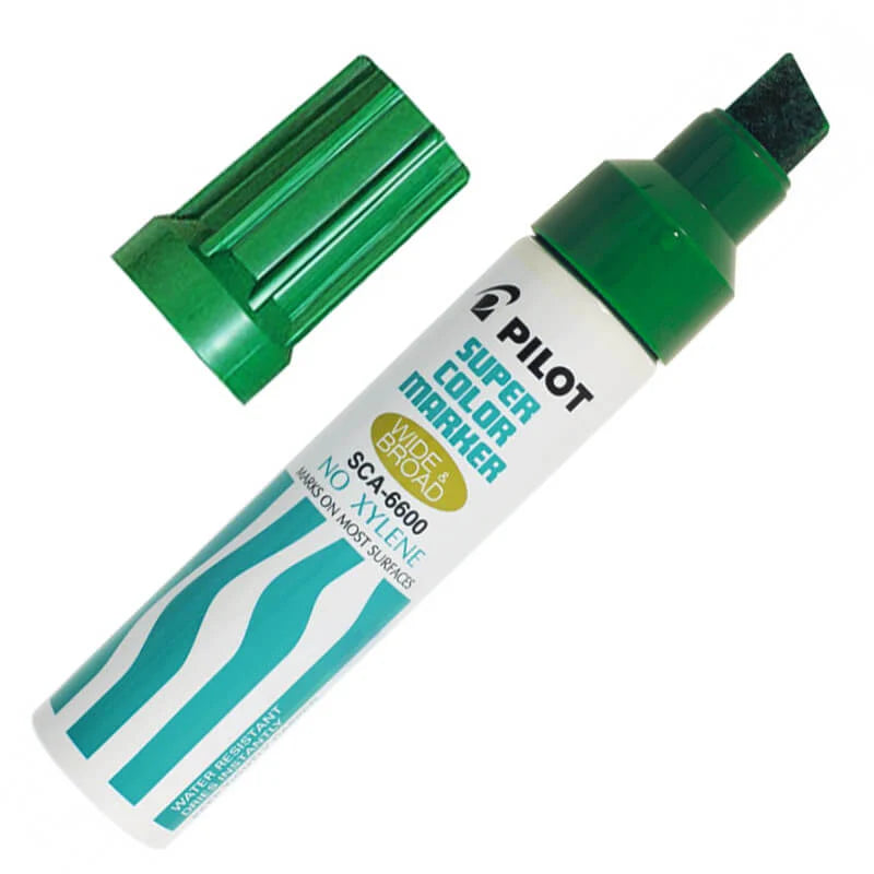 Pilot Jumbo Permanent Marker SCA-6600 12mm Extra Broad Assorted Colors - Μαρκαδόρος Ανεξίτηλος 4 Χρώματα
