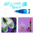 Uni Posca Glitter Pc-1m 7colour set With Glitter
