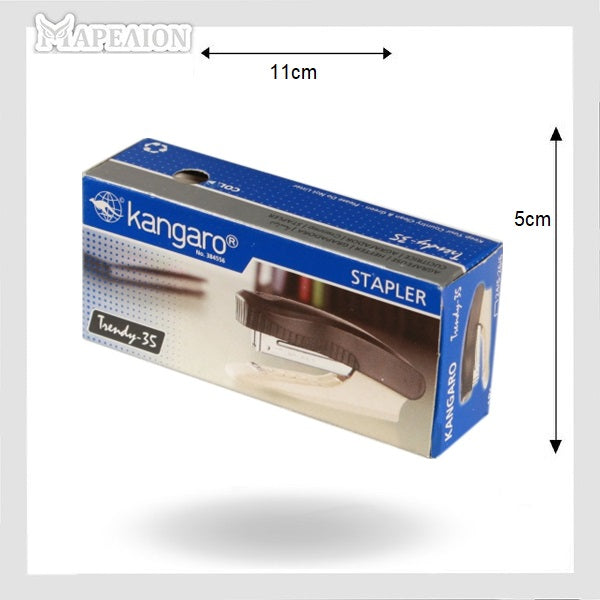 Kangaroo Trendy 35M Stapler 24/6, 26/6 Clips, 11x4.5cm - Συρραπτικό Trendy 35 Φύλλα