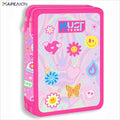 ΚΑΣΕΤΙΝΑ Good Vibes ΓΕΜΑΤΗ 2 ΦΕΡΜΟΥΑΡ , Must PENCIL CASE 2 ZIP,  ΣΧΟΛΙΚΗ ΚΑΣΕΤΙΝΑ ΔΙΠΛΗ ΓΕΜΑΤΗ