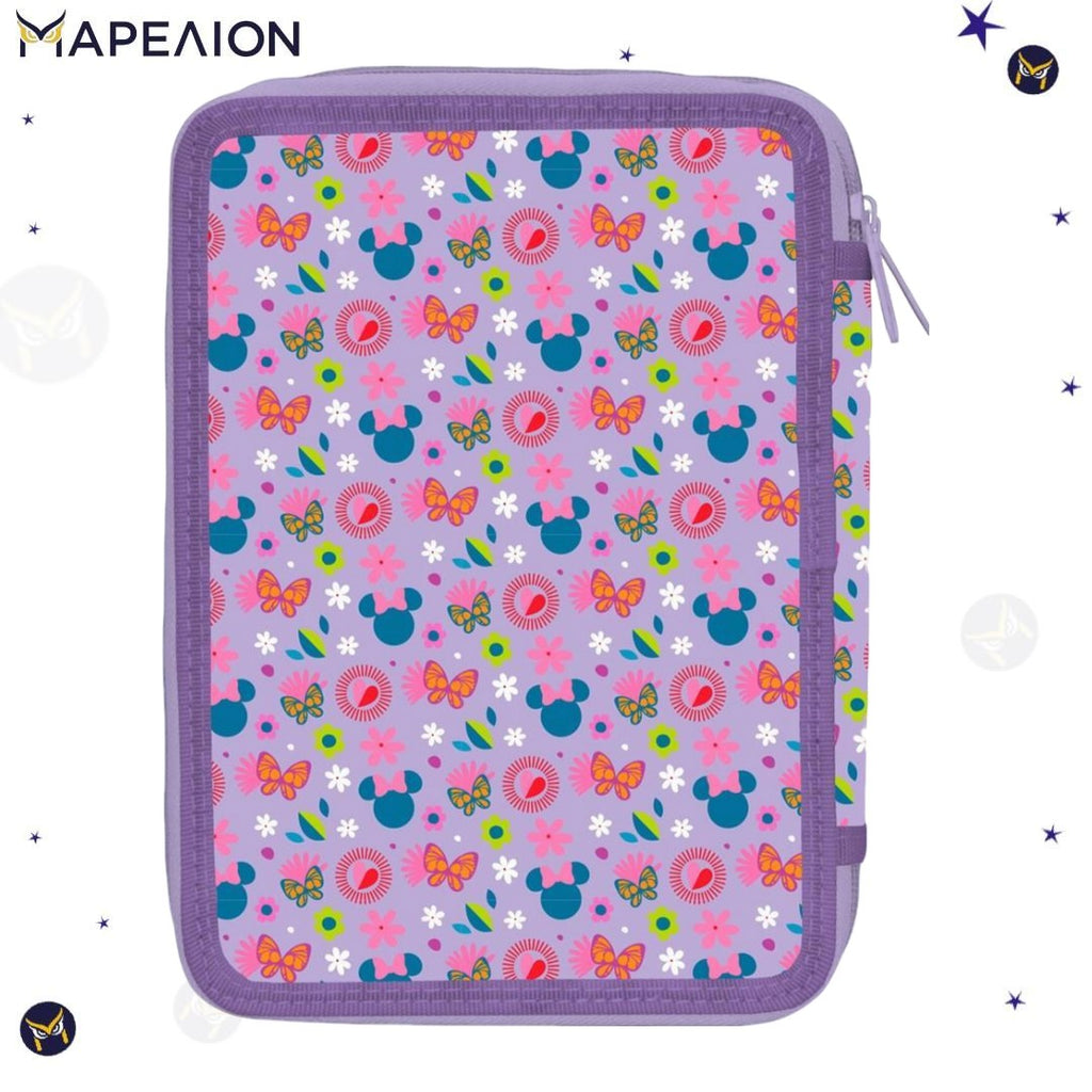 Minnie Full Pencil Case 2 Zips Must Pencil Case Double Full