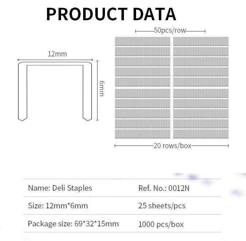 Deli Staples 24/6 Pack of 1000 - Σύρματα για Συρραπτικό 24/6 - ΧΟΝΔΡΙΚΗ ΠΩΛΗΣΗ