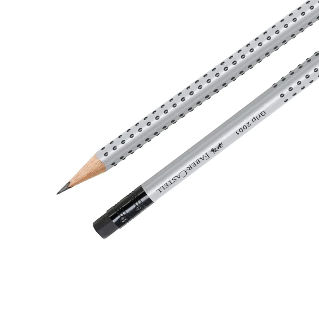 Faber Castell Grip 2001 HB Pencils with Eraser - Σχολικό Μολύβι Γραφής με Γόμα - ΧΟΝΔΡΙΚΗ ΠΩΛΗΣΗ