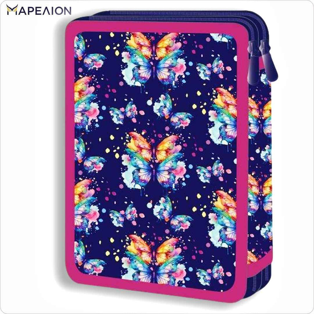 Κασετίνα γεμάτη 2 φερμουάρ Butterfly Must Pencil Case 2 Zip Κασετίνα διπλή γεμάτη