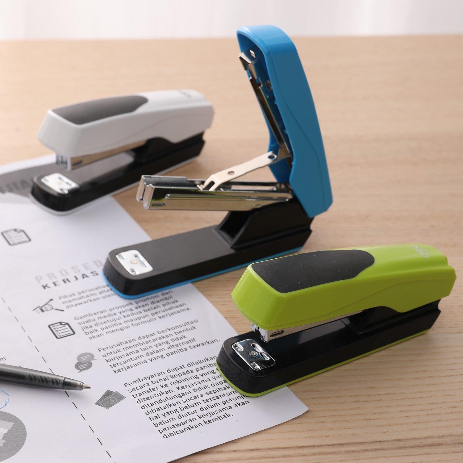 DELI STAPLER White 25 SHEETS 24/6 , 26/6 clips ΣΥΡΡΑΠΤΙΚΟ
