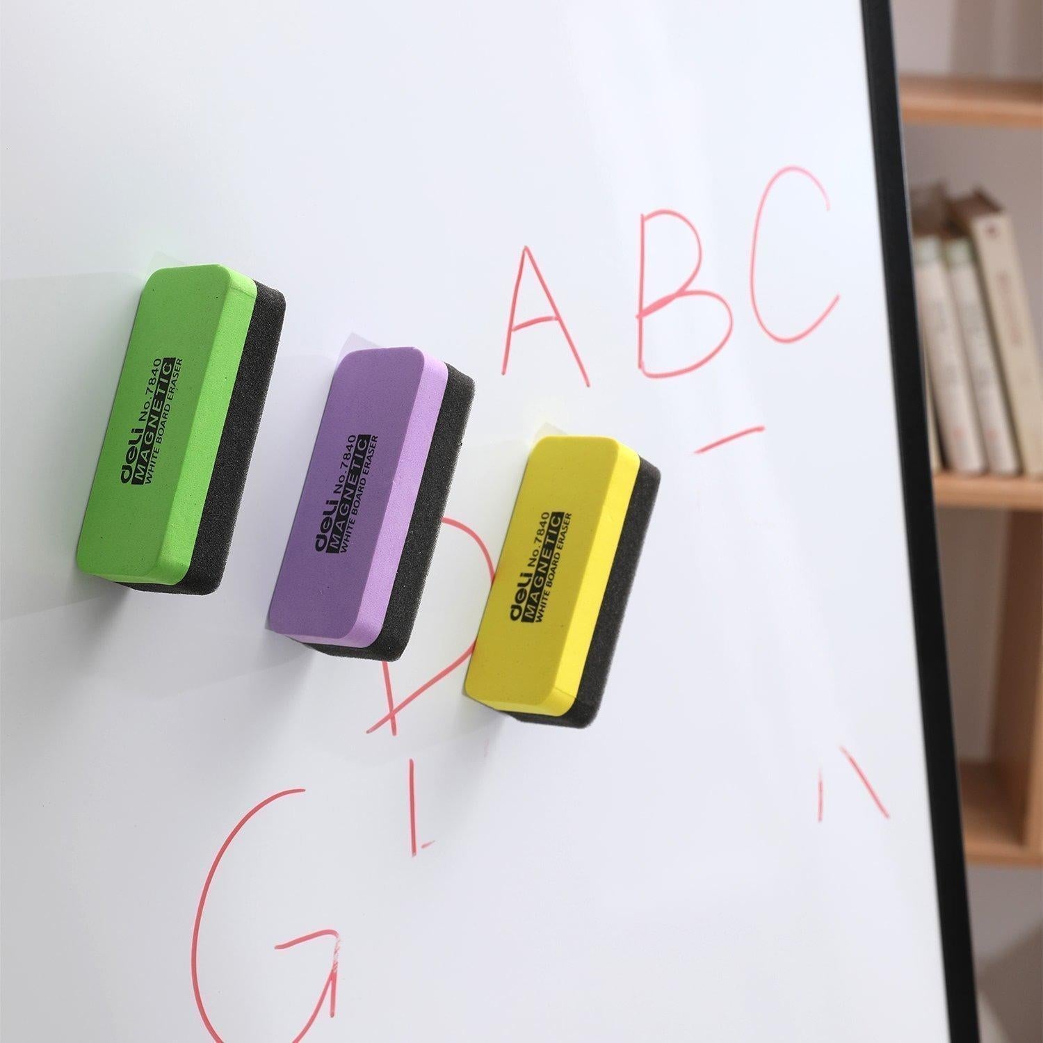 Deli EVA Magnetic Whiteboard Eraser, 3 Colors - Σπόγγος Ασπροπίνακα Μαγνητικός