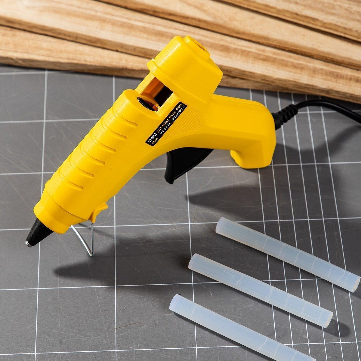 Deli Big Hot Melt Glue Gun 60W European Plug for 11mm glue stick  - Πιστολάκι Σιλικόνης για 11mm πάχος μπάρα