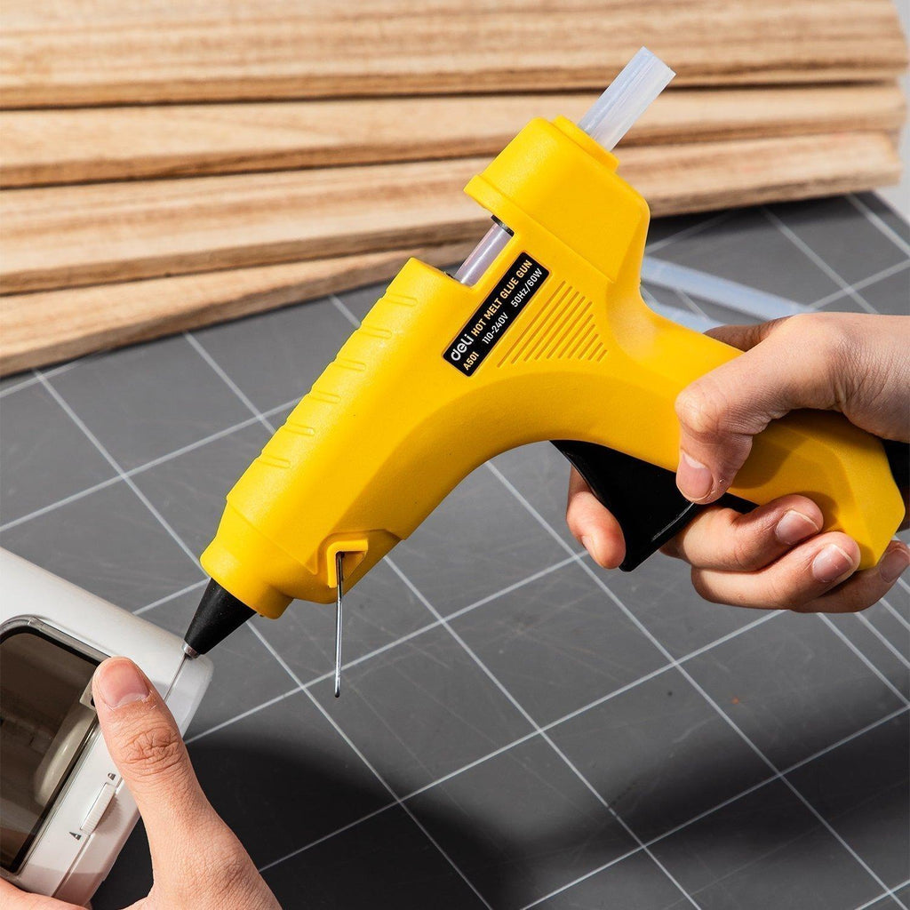 Deli Big Hot Melt Glue Gun 60W European Plug for 11mm glue stick  - Πιστολάκι Σιλικόνης για 11mm πάχος μπάρα