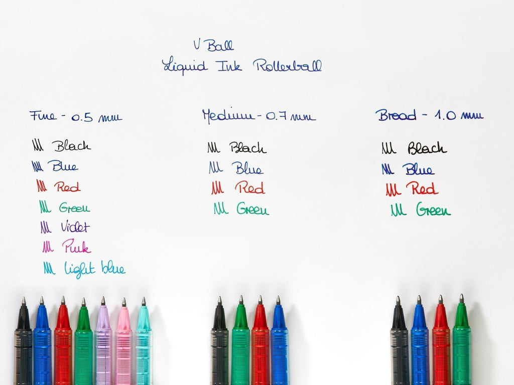 Pilot V-Ball Liquid Ink Rollerball Pen 0.5mm, 4 Colors - Στυλό PILOT 4 Χρώματα / BL-VB5 series