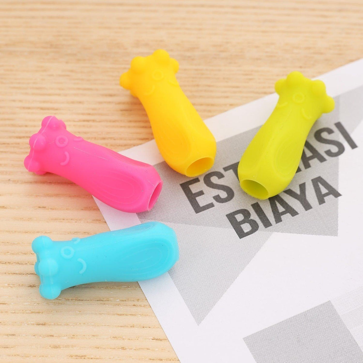 Deli U-Touch Soft Pencil Grips 4pcs - Μαλακές Λαβές Μολυβιού DL-EU75101