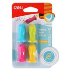 Deli U-Touch Soft Pencil Grips 4pcs - DL-EU75101 Soft Pencil Grips
