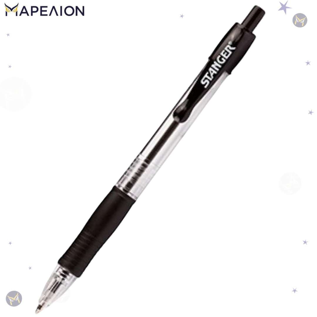 STANGER Ballpoint Pen Softgrip 1.0mm , 3 Χρώματα
