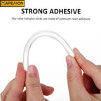 Clear Silicone Glue Sticks 11 mm Diameter, 180 mm Long, Γόμα Στικ Για Πιστολάκι Σιλικόνης - Glue Gun