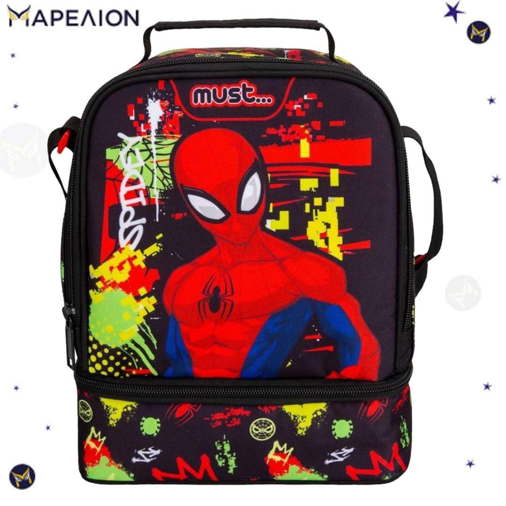 Τσαντάκι Φαγητού Ισοθερμικό Spiderman Must 2 Θήκες - Ισοθερμικό για Αγόρι