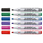 STABILO PLAN Whiteboard Marker Bullet tip 2.5-3.5mm , Μαρκαδόρος Ασπροπίνακα ΣΤΡΟΓΓΥΛΗ ΜΥΤΗ