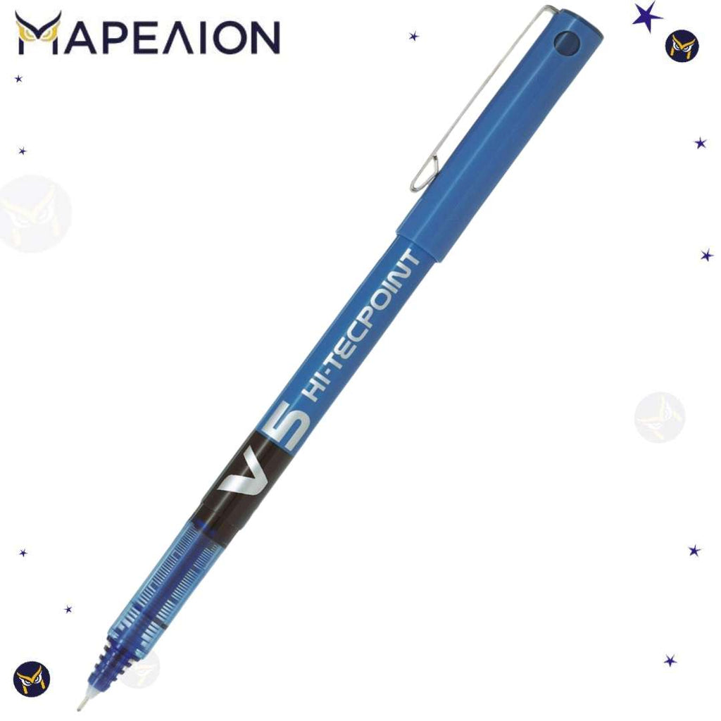Pilot V5 Hi-Tecpoint Rollerball Pen 0.5mm Assorted Colors - Στυλό Rollerball 7 Χρώματα