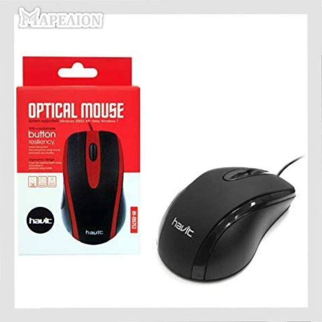 Havit Wired Mouse HV-MS753 - 3 Χρώματα - Ενσύρματο ποντίκι