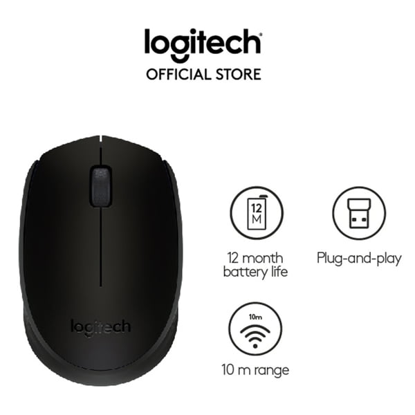Logitech Wireless Mouse B170 - M170 (910-004798) - Ασύρματο ποντίκι, 2 Χρώματα