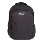 Must Teen Backpack BLACK, 4 Compartments - Σχολική Τσάντα Πλάτης Εφήβων 4 Θήκες
