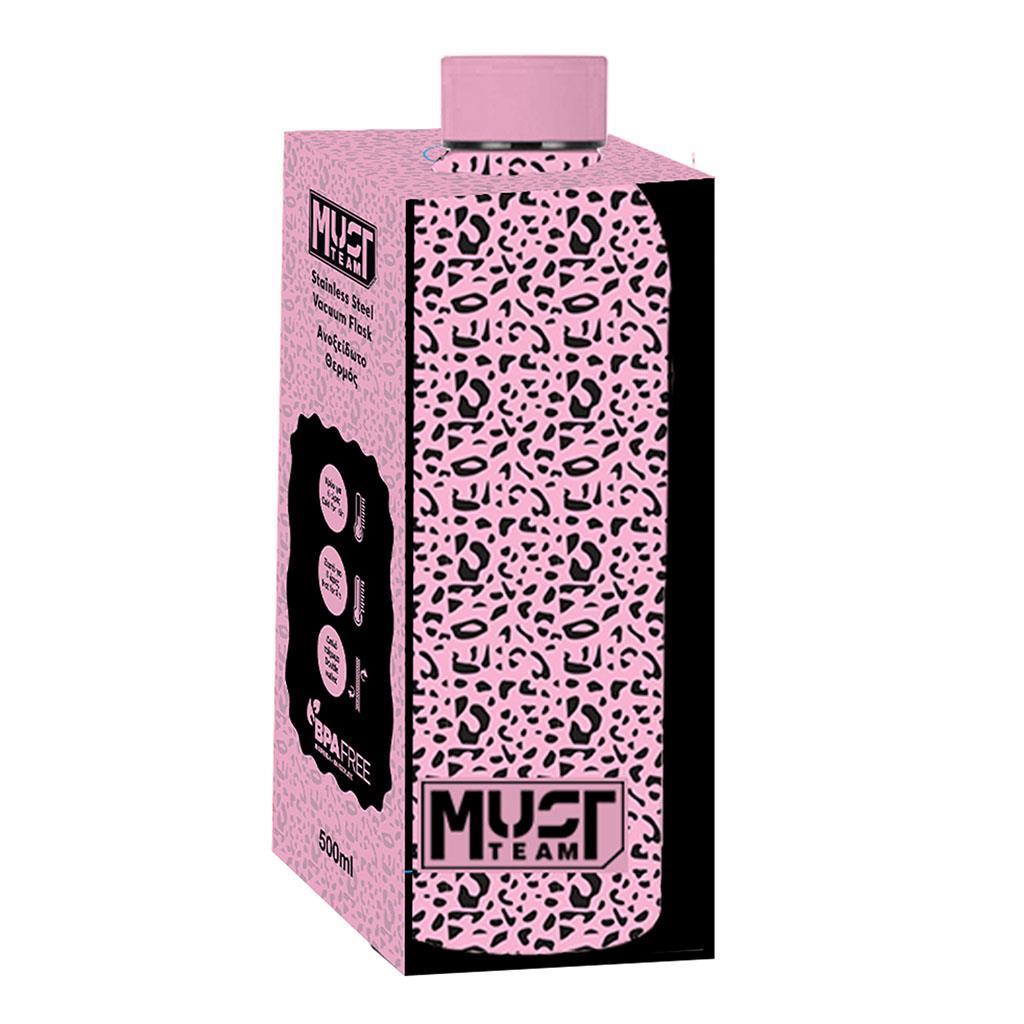 Must Thermos Stainless Steel Team Tech Love Black 500ml - Θερμός Ανοξείδωτο 500ml