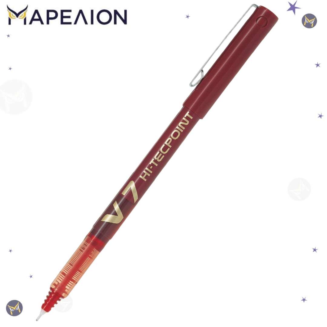 Pilot Hi-Tecpoint V7 Rollerball Pen 0.7mm Assorted Colors - Στυλό Rollerball 3 Χρώματα - Υγρής Μελάνης