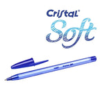 BIC Cristal Soft Ballpoint Pen Medium Blue - Στυλό Διαρκείας Μπλε - ΧΟΝΔΡΙΚΗ ΠΩΛΗΣΗ