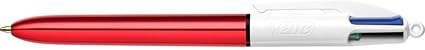 BIC 4 Colours Shine Ballpoint Pens 1.0mm Tip Assorted Metallic Barrels - Στυλό 4 Χρωμάτων Μεταλλικό