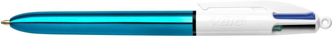 BIC 4 Colours Shine Ballpoint Pens 1.0mm Tip Assorted Metallic Barrels - Στυλό 4 Χρωμάτων Μεταλλικό