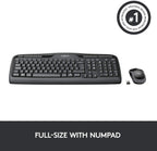 Logitech Wireless Combo Keyboard + Mouse set MK330 UK (920-003986) - Ασύρματο Πληκτρολόγιο και Ποντίκι