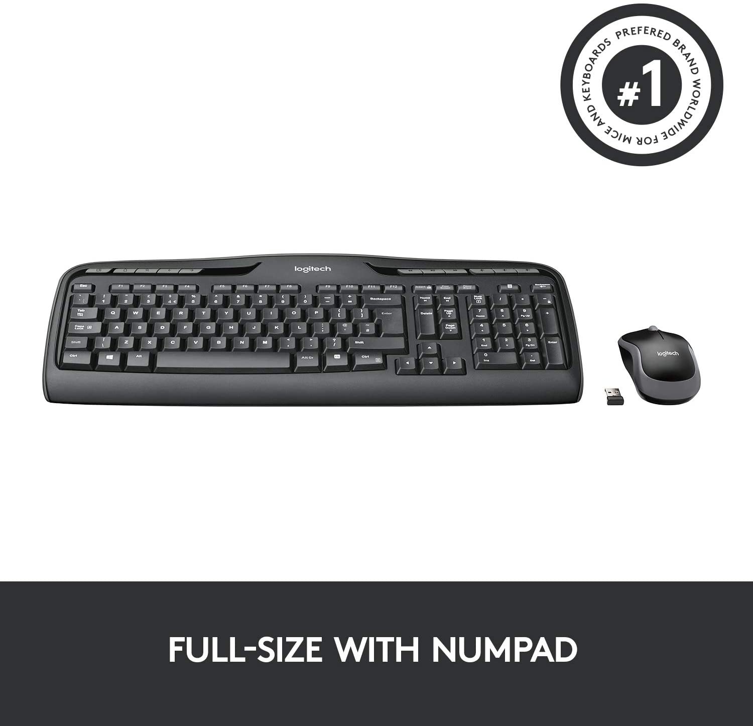 Logitech Wireless Combo Keyboard + Mouse set MK330 UK (920-003986) - Ασύρματο Πληκτρολόγιο και Ποντίκι