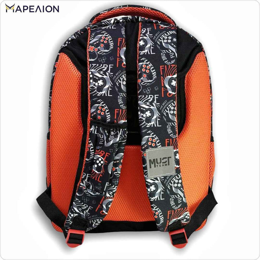 Primary School Backpack Must Team Gamer 3 Compartments SCHOOL BACKPACK