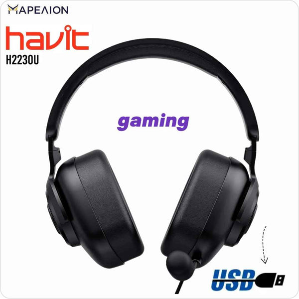 Havit Usb 7.1 Wired Gaming Headset 3D Surround Sound H2230U BLACK ΑΚΟΥΣΤΙΚΑ ΜΕ ΣΥΡΜΑ ΓΙΑ ΚΟΝΣΟΛΕΣ ΚΑΙ ΠΑΙΧΝΙΔΙΑ