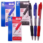 Pilot Supergrip Ballpoint Pen 0.7mm Fine Assorted Colors BPGP-10R-F - Στυλό Διαρκείας σε 3 Χρώματα