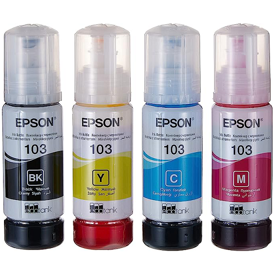 EPSON INK 103 ECO TANK Multipack T00S64A BOTTLE ΜΕΛΑΝΙ ΕΚΤΥΠΩΤΗ PRINTER INK