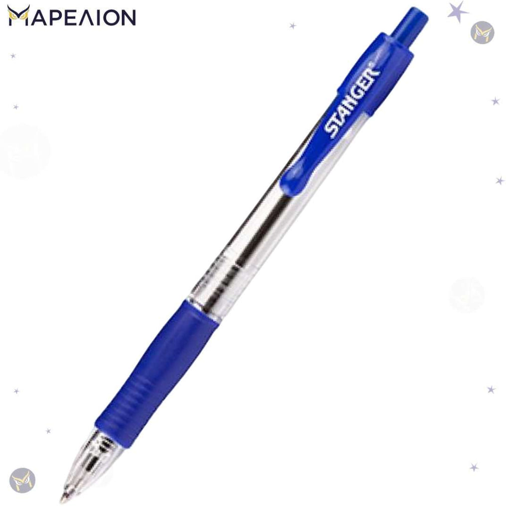 STANGER Ballpoint Pen Softgrip 1.0mm , 3 Χρώματα