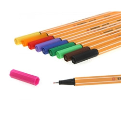 Stabilo Fineliner 0.4mm Set of 10 Pen Point 88 - Πέννακια Ζωγραφικής Art