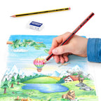 Staedtler Noris Colour Coloured Pencils 12pcs + Free Pencil & Eraser - Ξυλομπογιές 12 Τεμαχίων με Δώρο Μολύβι και Σβηστήρι