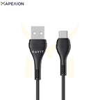 HAVIT USB To USB-C Cable 1M BLACK CB6161 ΣΥΡΜΑ ΦΟΡΤΙΣΗΣ , ΚΑΛΩΔΙΟ ΦΟΡΤΙΣΗΣ