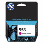 HP 953 ink cartridge packaging with blue butterflies on a white background
