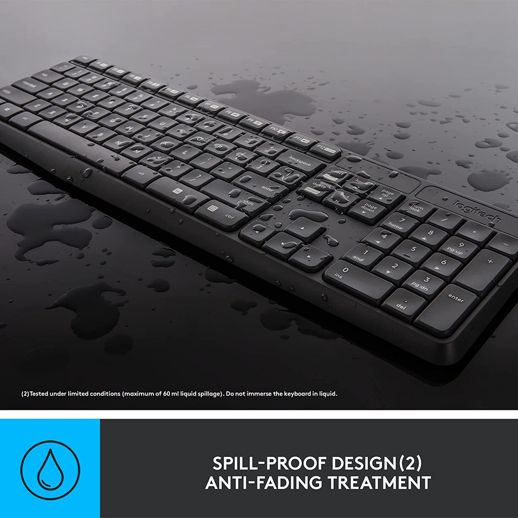 Logitech Cordless Combo, Keyboard + Mouse set,  MK235 Greek (920-007915) - Ασύρματο Πληκτρολόγιο και Ποντίκι Ελληνικά