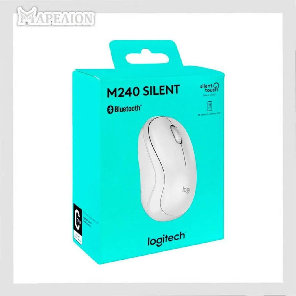Logitech Bluetooth Mouse M240 White 910-007120 - Ασύρματο ποντίκι bluetooth