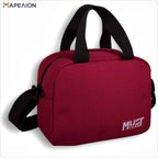 Τσαντάκι Φαγητού Burgundy Lunch Bag Must Team 24x19x13 - Ισοθερμικό