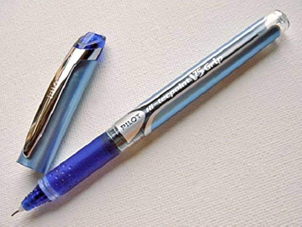 Pilot V5 | Pilot V7 , Hi-Tecpoint Grip Rollerball Pen Blue, 0.5mm | 0.7mm - Στυλό Rollerball Υγρής Μελάνης Μπλε