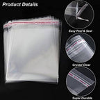 Clear Adhesive Packaging Bag OPP Bags, Many Sizes - Διάφανα Σακουλάκια Συσκευασίας Αυτοκόλλητα